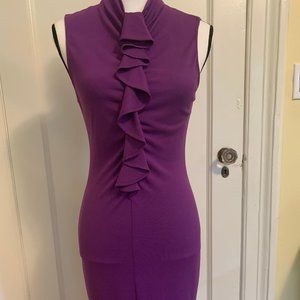 Elie Tahari Purple Sleeveless Dress